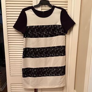 LOFT Black and White Dress
